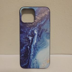 Blue marble Pattern iphone 13 pro max case